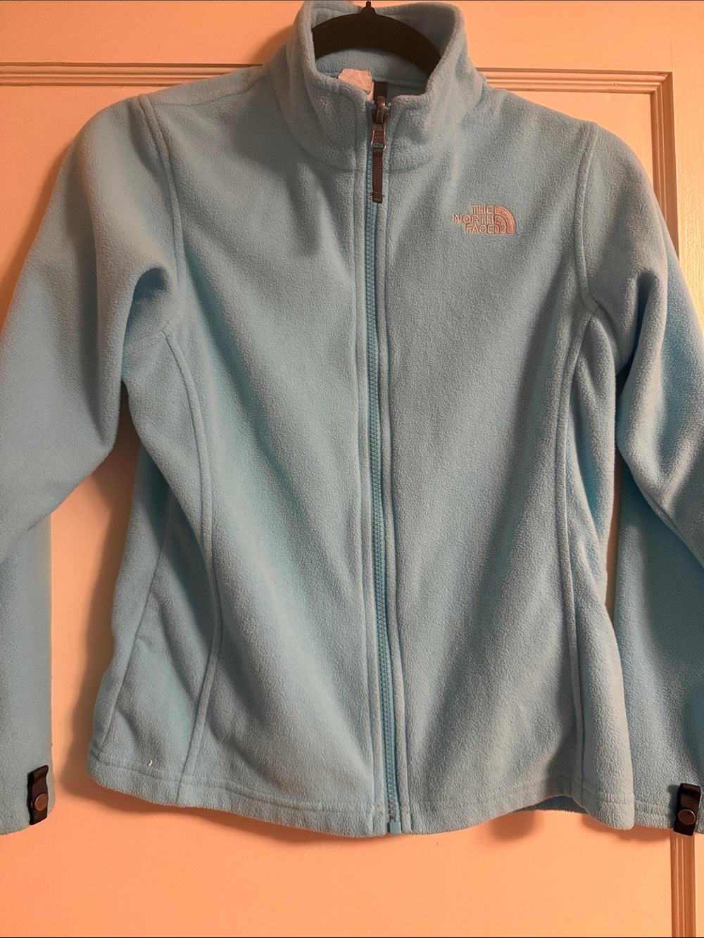 The North Face Light Blue Full-Zip Kids Fleece Jacket